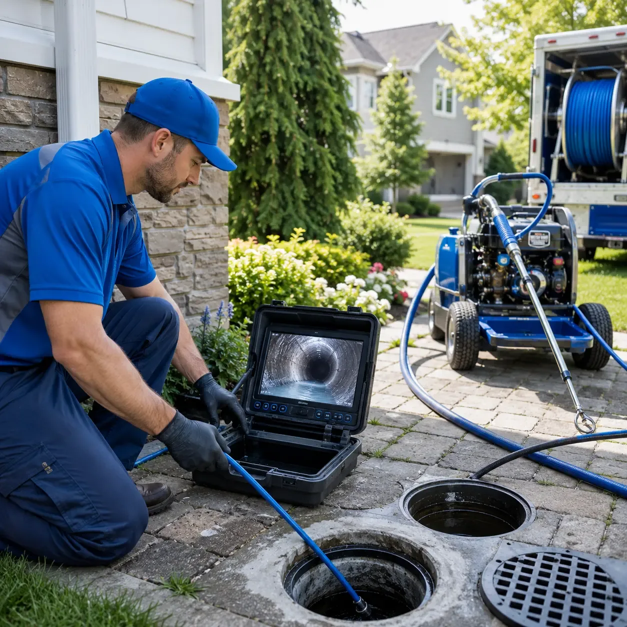 Outdoor drain cleaning professionals serving Porter, TX